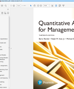 (eBook PDF) Quantitative Analysis for Management, 13th Global Edition