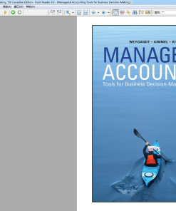 (eBook PDF) Managerial Accounting Tools for Business Decision-Making 5th Canadian Edition