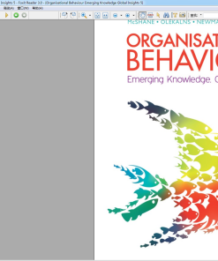 (eBook PDF) Organisational Behaviour Emerging Knowledge Global Insights 5th