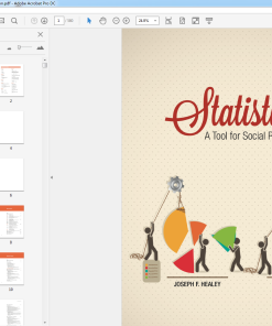 (eBook PDF) Statistics A Tool for Social Research 3rd Canadian Edition