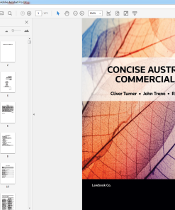 (eBook PDF) Concise Australian Commercial Law 4th Edition
