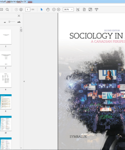 (eBook PDF) Sociology in Action A Canadian Perspective 2nd