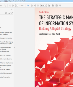 (Original PDF) The Strategic Management of Information Systems 4th