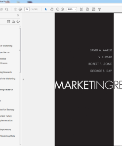 (eBook PDF) Marketing Research 12th Edition by David A. Aaker