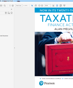(eBook PDF) Taxation Finance Act 2017 by Alan Melville