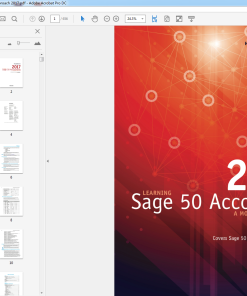 (eBook PDF) Learning Sage 50 Accounting A Modular Approach 2017