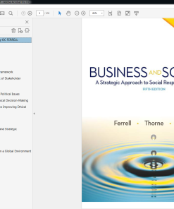 (eBook PDF) BUSINESS & SOCIETY 5th by OC FERRELL