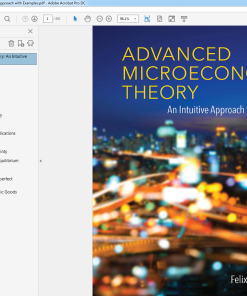 (eBook PDF) Advanced Microeconomic Theory An Intuitive Approach with Examples