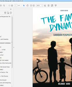 (eBook PDF) The Family Dynamic: Canadian Perspectives 7th Edition by Marc Belanger