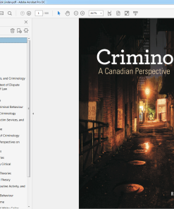 (eBook PDF) Criminology A Canadian Perspective 8th by Rick Linden