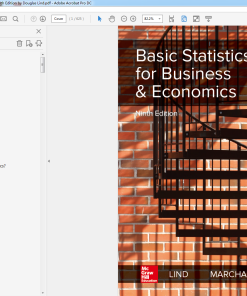 (eBook PDF) Basic Statistics for Business and Economics 9th Edition