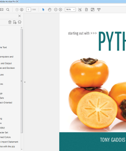 (eBook PDF) Starting Out with Python (4th Edition)