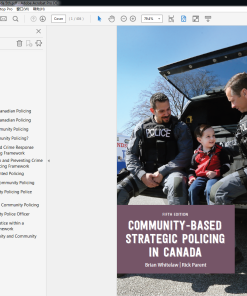 (Original PDF) Community Based Strategic Policing in Canada 5th