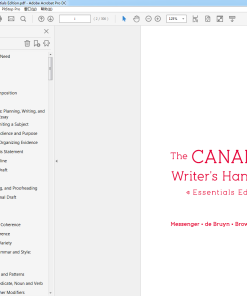 (Original PDF) The Canadian Writer's Handbook Essentials Edition
