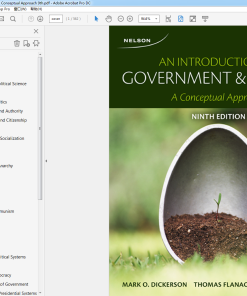 (Original PDF) An Introduction to Government and Politics: A Conceptual Approach 9th Edition