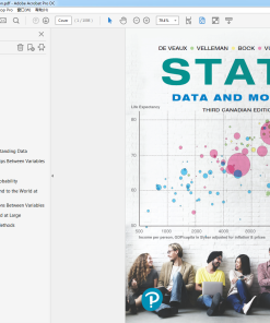 (Original PDF) Stats Data and Models, 3rd Canadian Edition