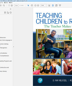 (Original PDF) Teaching Children to Read The Teacher Makes the Difference (8th Edition)