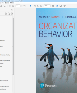 (Original PDF) Organizational Behavior 18th Edition by Stephen P. Robbins