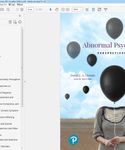 (Original PDF) Abnormal Psychology Perspectives 6th Canadian Edition
