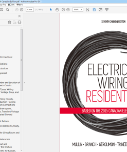 (Original PDF) Electrical Wiring Residential 7th Canadian Edition