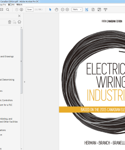(Original PDF) Electrical Wiring Industrial 5th Canadian Edition