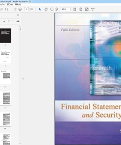 (Original PDF) Financial Statement Analysis and Security Valuation 5th Edition