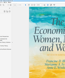 (Original PDF) The Economics of Women, Men and Work 7th Edition