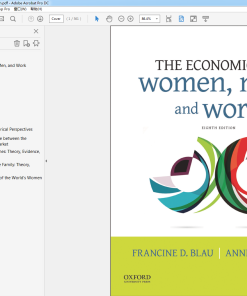 (Original PDF) The Economics of Women, Men, and Work 8th