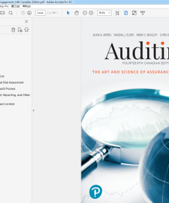 (Original PDF) Auditing The Art and Science of Assurance Engagements 14th Canadian Edition