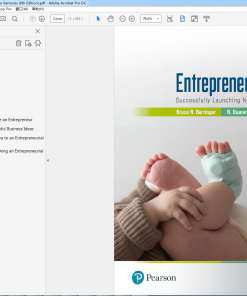 (Original PDF) Entrepreneurship: Successfully Launching New Ventures (6th Edition)