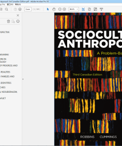 (Original PDF) Sociocultural Anthropology A Problem-Based Approach 3rd Canadian Edition