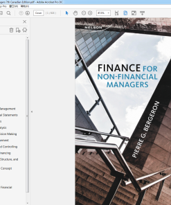 (Original PDF) Finance for Non-Financial Managers 7th Canadian Edition