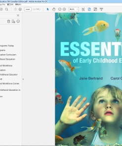 (Original PDF) Essentials of Early Childhood Education 5th Canadian Edition