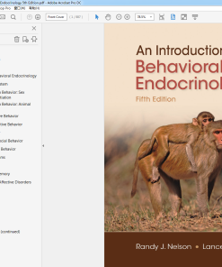 (Original PDF) An Introduction to Behavioral Endocrinology 5th Edition