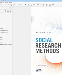 (Original PDF) Social Research Methods 5th Edition
