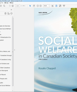 (Original PDF) Social Welfare in Canadian Society 5th Edition