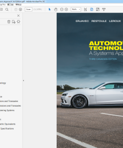 (Original PDF) Automotive Technology: A Systems Approach 3rd Edition