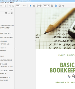 (Original PDF) Basic Bookkeeping: An Office Simulation 8th Canadian Edition