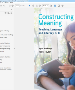 (Original PDF) Constructing Meaning: Teaching Language and Literac 6th