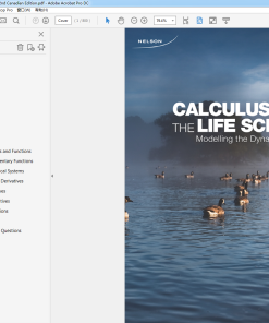 (Original PDF) Calculus for the Life Sciences 2nd Canadian Edition