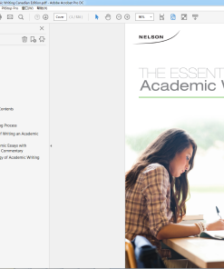 (Original PDF) The Essentials of Academic Writing Canadian Edition