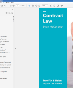 (Original PDF) Contract Law (Palgrave Law Masters) 12nd 2017 Edition