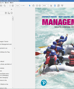 (Original PDF) Management Twelfth 12th Canadian Edition by Stephen P. Robbins