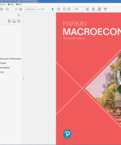 (Original PDF) Macroeconomics 13th Edition by Michael Parkin
