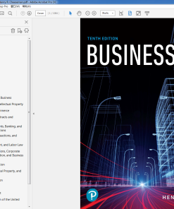 (Original PDF) Business Law 10th Edition by Henry R. Cheeseman