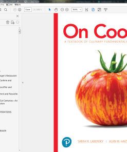 (Original PDF) On Cooking A Textbook of Culinary Fundamentals (6th Edition)