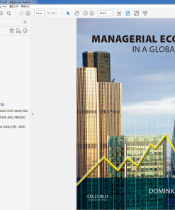 (Original PDF) Managerial Economics in a Global Economy 8th Edition
