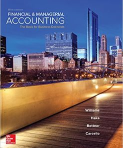(Original PDF) Financial & Managerial Accounting 18th by Jan Williams