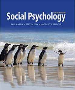 (eBook PDF) Social Psychology 9th by Saul Kassin