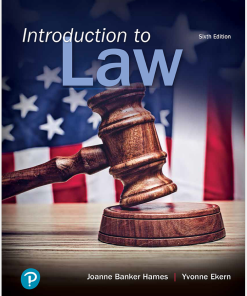 (Original PDF) Introduction to Law 6th by Joanne B. Hames